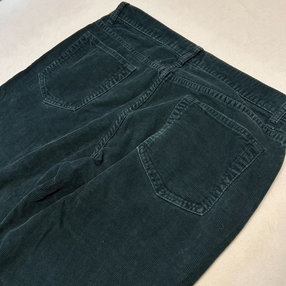 J.Crew 484 Slim Corduroy Pants Mens 32x34 Green 5-Pocket Fine Wale Trousers - Picture 7 of 8